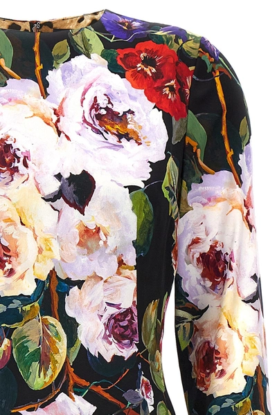 Shop Dolce & Gabbana Women 'roseto' Dress In Multicolor
