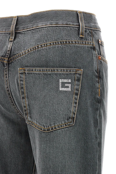 Shop Gucci Women 'g Quadrato' Jeans In Gray