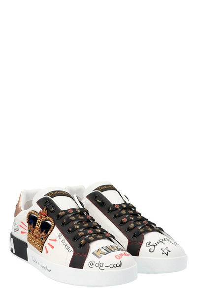 Shop Dolce & Gabbana Men Portofino Sneakers In Multicolor
