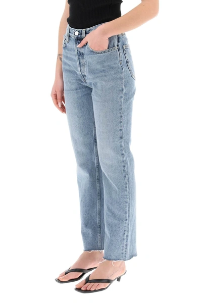 Shop Totême Toteme Classic Cut Jeans In Organic Cotton Women In Blue