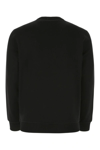 Shop Burberry Man Black Cotton Sweatshirt