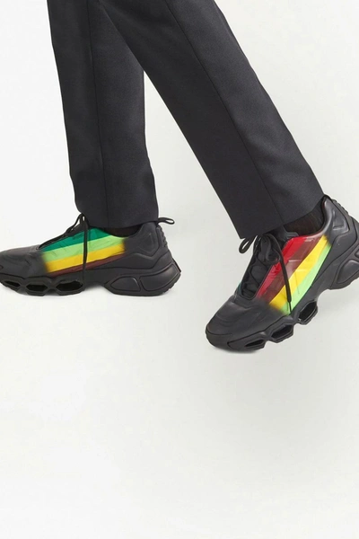 Shop Prada Men ' Pollution Cross' Sneakers In Multicolor
