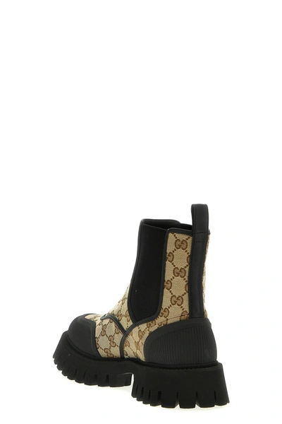 Shop Gucci Men 'original Gg' Ankle Boots In Multicolor