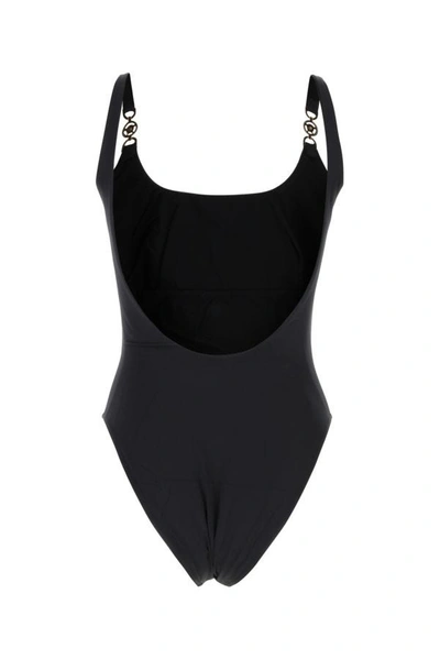 Shop Versace Woman Black Stretch Nylon Swimsuit
