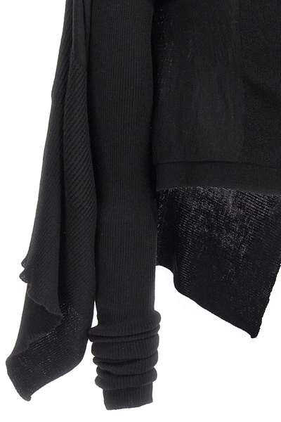 Shop Rick Owens Women Cardigan 'medium Wrap' In Black