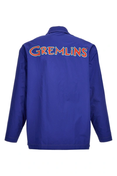 Shop Gucci Men 'gremlins' Jacket In Blue