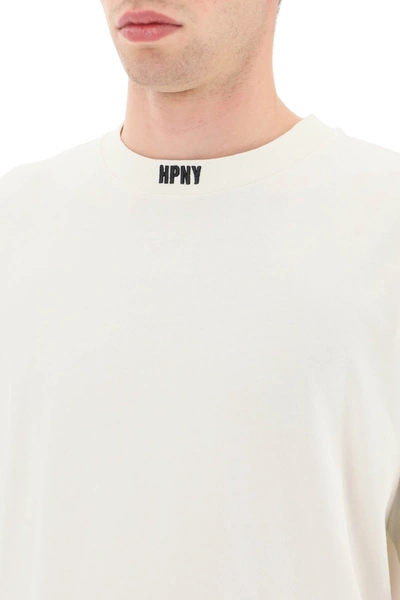 Shop Heron Preston Hpny Embroidered T-shirt Men In White