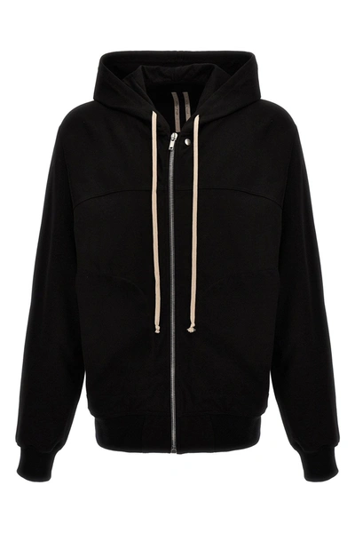 Shop Rick Owens Men 'windbreaker' Hoodie In Black