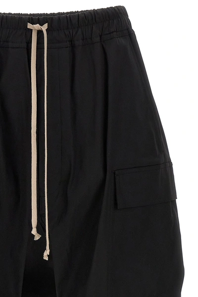 Shop Rick Owens Men 'cargo Long' Pants In Black