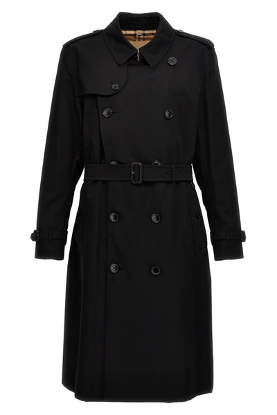 Shop Burberry Men 'heritage Kensington' Trench Coat In Black