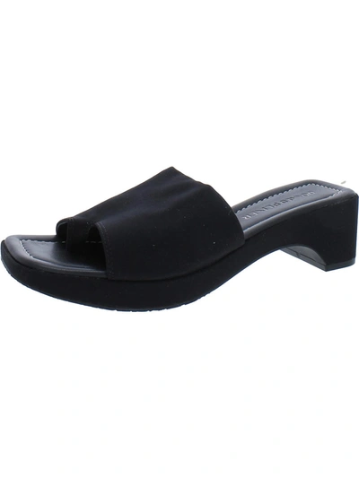 Shop Donald J Pliner Rainey Womens Slip On Comfort Slide Sandals In Black