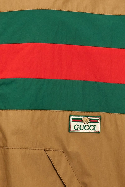Shop Gucci Men Web Jacket In Cream
