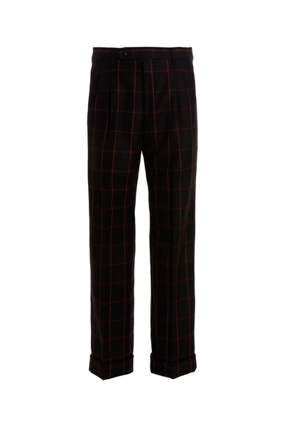 Shop Gucci Men Square Pants In Black