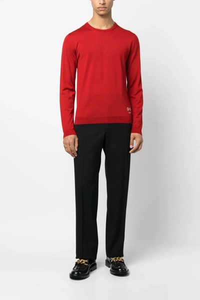 Shop Gucci Men 'horsebit' Sweater In Red