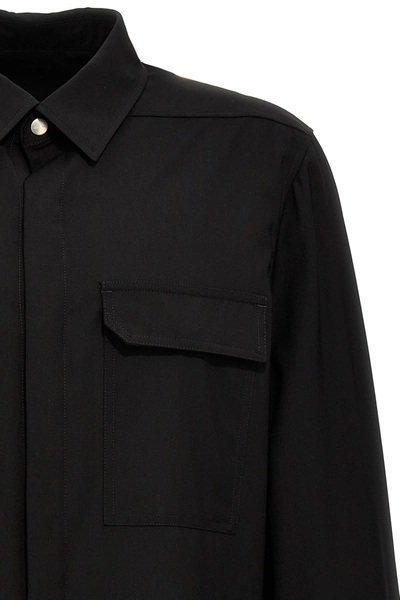 Shop Rick Owens Men 'outershirt' Shirt In Black