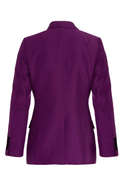 Gucci Purple Double-breasted Blazer In Purple