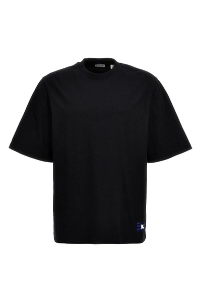 Shop Burberry Men 'jer For 77' T-shirt In Black