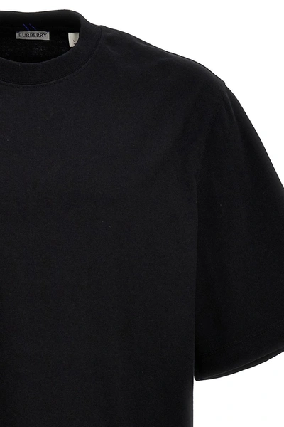 Shop Burberry Men 'jer For 77' T-shirt In Black