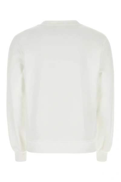 Shop Dolce & Gabbana Man White Cotton Sweatshirt