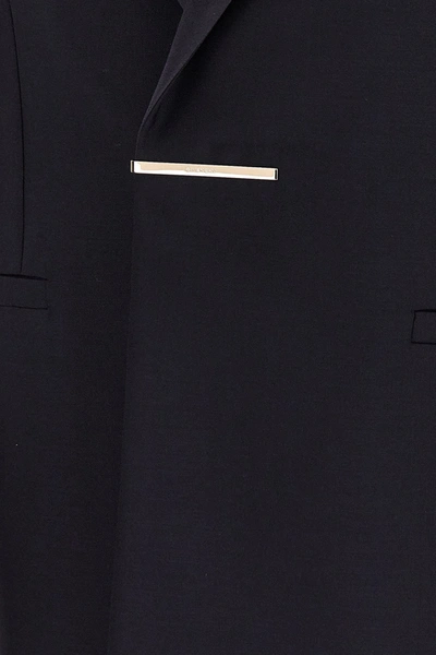 Shop Givenchy Men 'tuxedo' Blazer In Blue