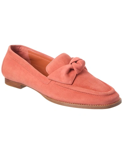 Shop Alexandre Birman Maxi Clarita Suede Loafer In Pink