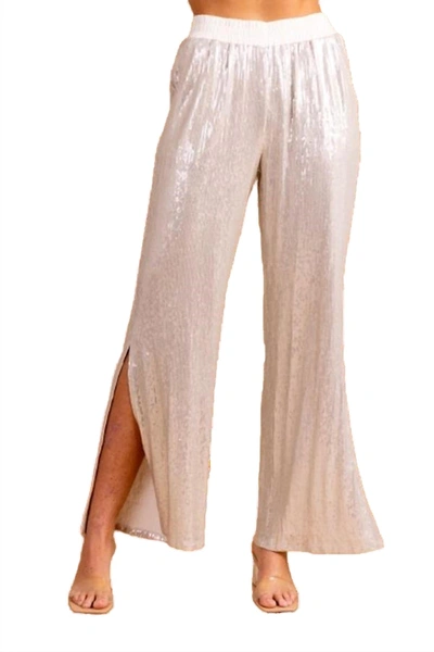 Shop S'edge Harrison Pant In Silver In Pink