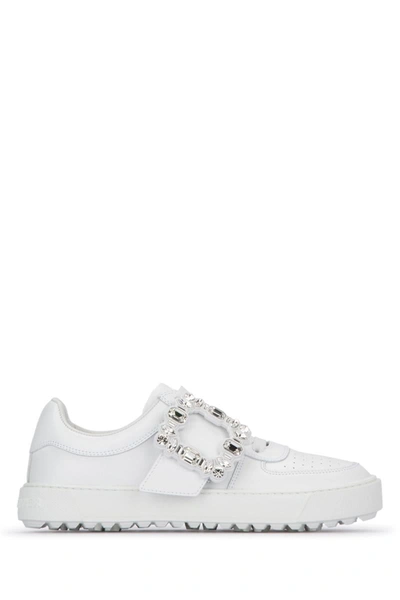 Shop Roger Vivier Sneakers In Bianco