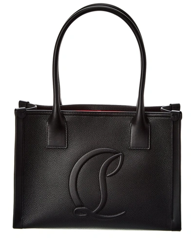 Shop Christian Louboutin By My Side Small Leather Tote In Black