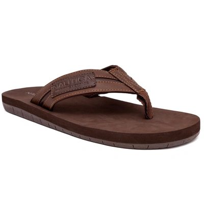 Shop Nautica Mens Flip-flop Sandal In Multi