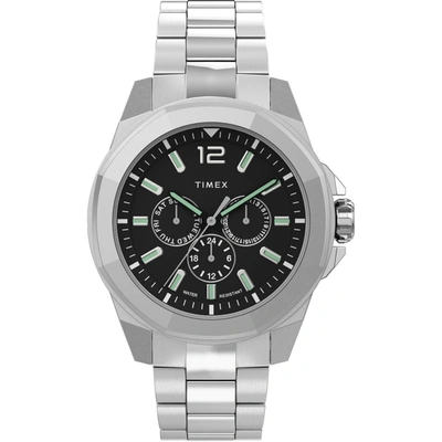 Shop Timex Men's Essex 44mm Quartz Watch In Silver