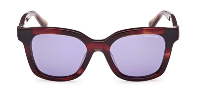 Shop Moncler Eyewear Audree Squared Frame Sunglasses In Multi