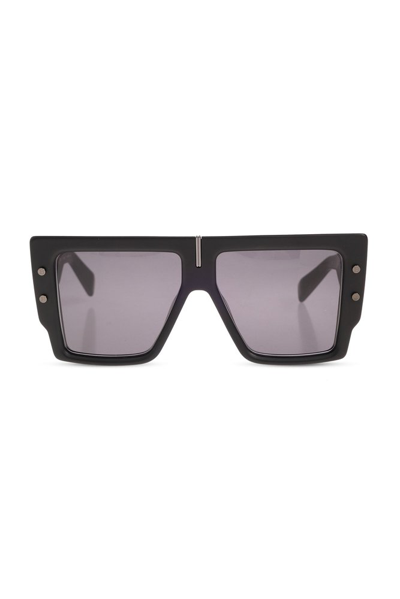 Shop Balmain Eyewear Square Frame Sunglasses In Black