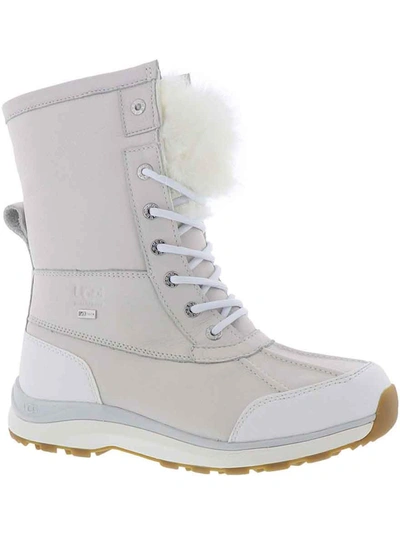 Shop Ugg Adirondack Iii Womens Leather Waterproof Winter Boots In White