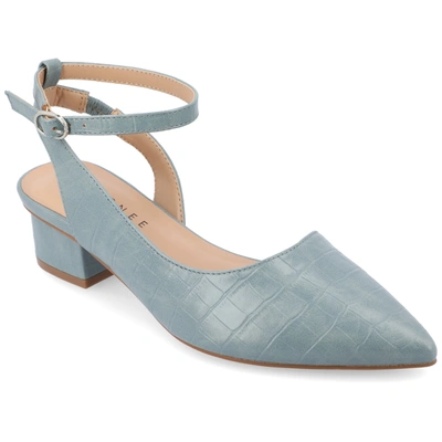 Shop Journee Collection Collection Women's Keefa Wide Width Pump In Blue