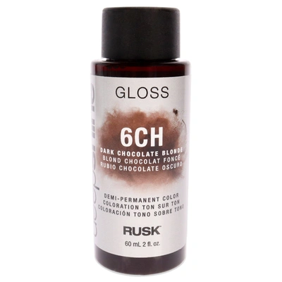 Shop Rusk Deepshine Gloss Demi-permanent Color - 6ch Dark Chocolate Blonde By  For Unisex - 2 oz Hair Colo