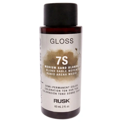 Shop Rusk Deepshine Gloss Demi-permanent Color - 7s Medium Sand Blonde By  For Unisex - 2 oz Hair Color