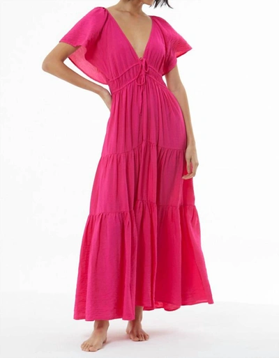Shop Young Fabulous & Broke Mara Dress In Flamenco In Pink