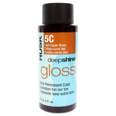 Shop Rusk Deepshine Gloss Demi-permanent Color - 5c Light Copper Brown By  For Unisex - 2 oz Hair Color