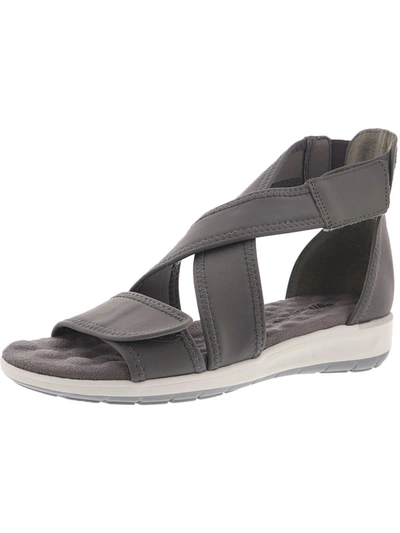 Shop Walking Cradles Stardust Womens Strappy Adjustable Strappy Sandals In Grey