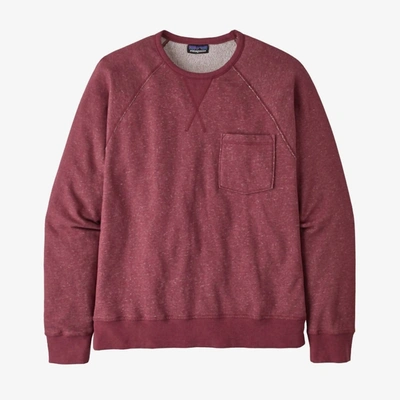 Shop Patagonia Mahnya Fleece Crewneck Sweatshirt In Red