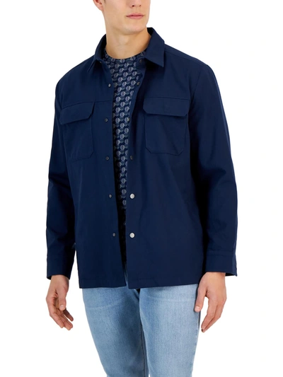 Shop Alfani Mens Utility Four Pocket Shirt Jacket In Multi
