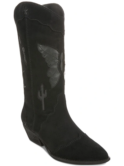 Shop Zodiac Maye Desert Western Womens Faux Suede Cut Out Cowboy, Western Boots In Multi