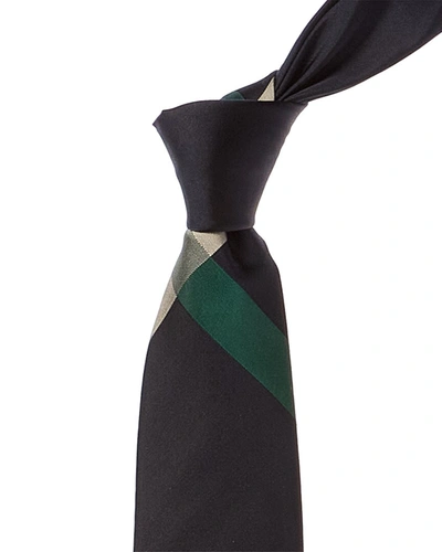 Shop Ted Baker Nereus Navy Silk Tie In Black