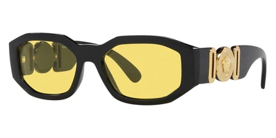 Shop Versace Men's 53mm Black Sunglasses