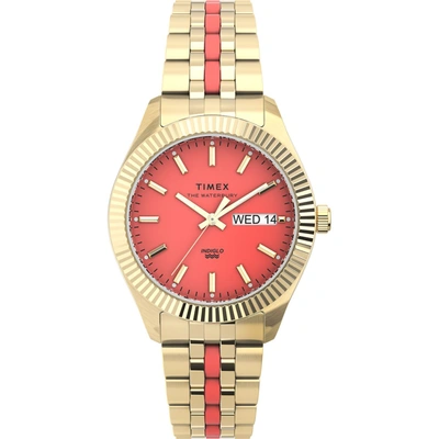 Shop Timex Women's Legacy 36mm Quartz Watch In Gold