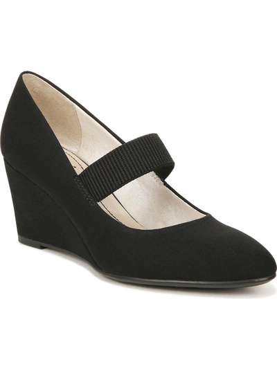Shop Lifestride Gio Mj Womens Slip-on Almond Toe Mary Jane Heels In Black