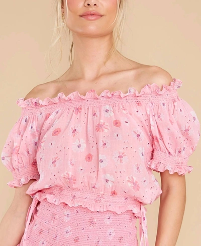 Loveshackfancy Floral Rosalinda Crop Top In Multi