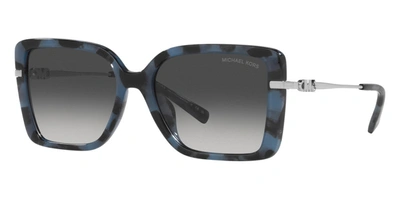 Shop Michael Kors Women's Castellina 55mm Blue Tortoise Sunglasses