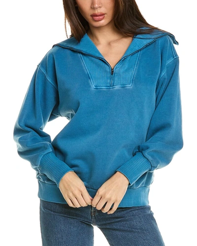 Shop Grey State Washed Joni Pullover In Blue