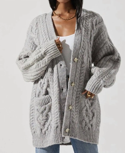 Shop Astr Charli Sweater In Grey